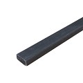 Onderregel massief  zwart 3,4x6,7x400 cm