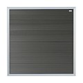 Composiet schutting Forte Antraciet - alu 180x180 cm