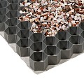 Nidagravel Grit panels Black 120x80x3 cm