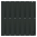 Composiet schutting Design Antraciet 180x180 cm