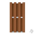 Composiet schutting Design Bruin 90x180 cm