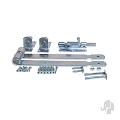 Beslagset "Luxe" (tbv tuinpoort golf 1000x700/900) [verzinkt] bc