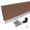 Composiet schutting Forte Bruin 90x180 zelfbouwset