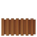 Composiet schutting Design Bruin 93x180 cm
