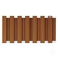 Composiet schutting Design Bruin 93x180 cm
