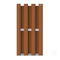 Composiet schutting Design Bruin 90x180 cm