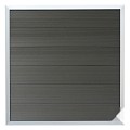 Composiet schutting Forte Antraciet - alu 180x180 cm
