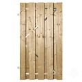 Vuren FSC tuindeur recht met stalen frame 52x1000x1800mm glad [geimpregneerd] bc