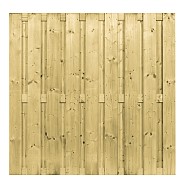 Plankenscherm 17-planks recht 180x180 cm