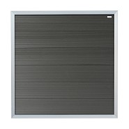 Composiet schutting Forte Antraciet - alu 180x180 cm