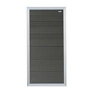 Composiet schutting Forte Antraciet - alu 90x180 cm