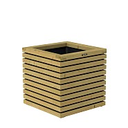 Bloembak Elan 60 Excellent, 60x60x60 cm, groen geïmpregneerd