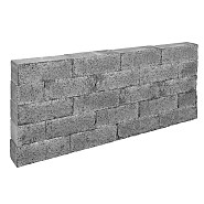Splitted Rock Grey/Black Recht 32x13x11 cm