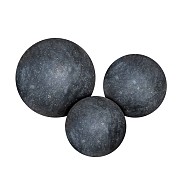 Set bollen Black granite, gepolijst Ø 45, 35 en 25 cm