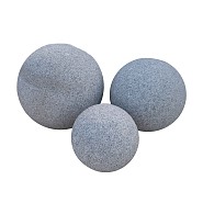 Set bollen Asian white gebouchardeerd Ø 45, 35 en 25 cm