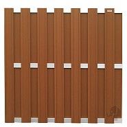 Composiet schutting Design Bruin 180x180 cm