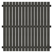 WPC-antraciet FSC tuinscherm 