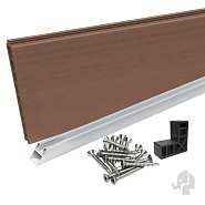 Composiet schutting Forte Bruin 90x180 zelfbouwset