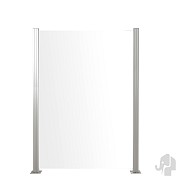Blank glas tuinscherm recht 1220 x 1800mm