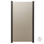 Aluminium composiet tuinscherm recht 900 x 1800mm [zilvergrijs]