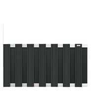 Composiet schutting Design Antraciet - alu 180x93 cm