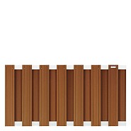 Composiet schutting Design Bruin 93x180 cm