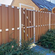 Composiet schutting Design Bruin 180x180 cm