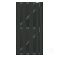 Composiet tuindeur Design Antraciet 90x180 cm