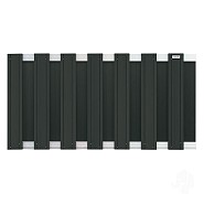 Composiet schutting Design Antraciet - alu 180x93 cm