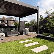 Composiet tuindeur Forte Antraciet 90x180 cm