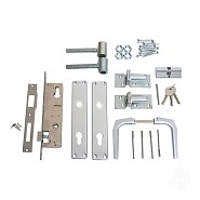 Beslagset (tbv tuindeur met stalen frame) [verzinkt] bc