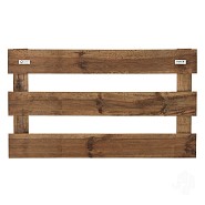 Grenen FSC tuinhek recht 3L 15mm horizontaal 30x1200x700mm glad [bruin geimpregneerd]