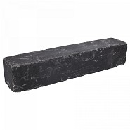 Garden Wall Black 12x12x60 cm getrommeld