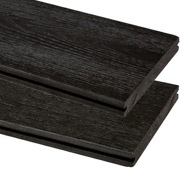 Composiet vlonderplank Vintage, Antraciet 1,9x13,5x300 cm