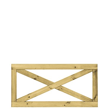 Grenen boerenland hek 75x150 cm