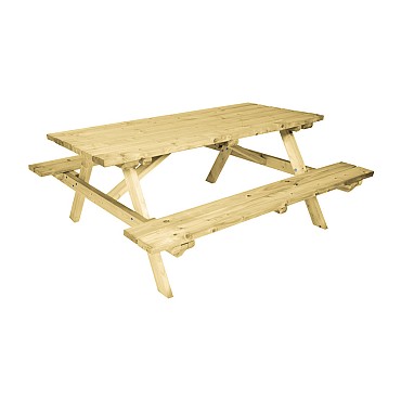 18061 Vuren  Picknicktafel  FSC 74x160x180cm *
