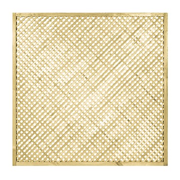 Grenen trellisscherm diagonaal 180x180 cm