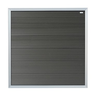 Composiet schutting Forte Antraciet - alu 180x180 cm