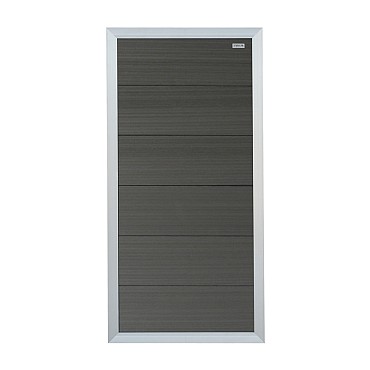 Composiet schutting Forte Antraciet - alu 90x180 cm