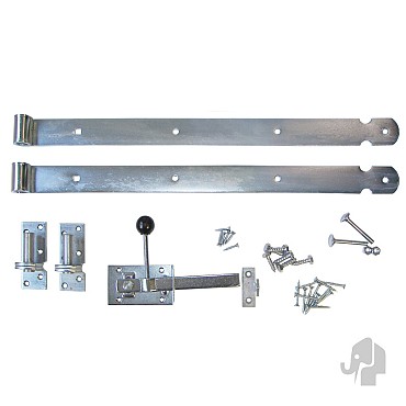 Beslagset (tbv tuinpoort 1000x600/800/1000) [verzinkt] bc