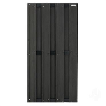 Composiet schutting Design Antraciet 90x180 cm