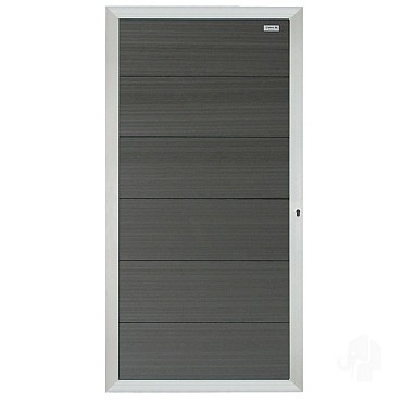 Composiet tuindeur Forte Antraciet - alu 90x180 cm