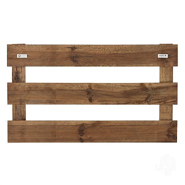Grenen FSC tuinhek recht 3L 15mm horizontaal 30x1200x700mm glad [bruin geimpregneerd]