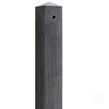 Beton hoekpaal diamantkop 85x85x2800mm (t.b.v. tuinscherm recht) [antraciet]