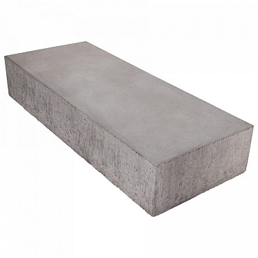 Traptrede massief 18x40x100 cm grijs