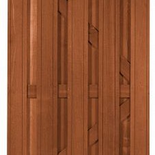 Bangkirai plankenscherm Deluxe 180x90 cm