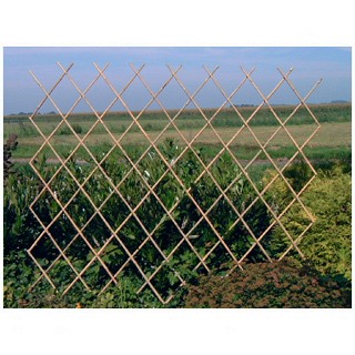 Bamboe trellis harmonicascherm