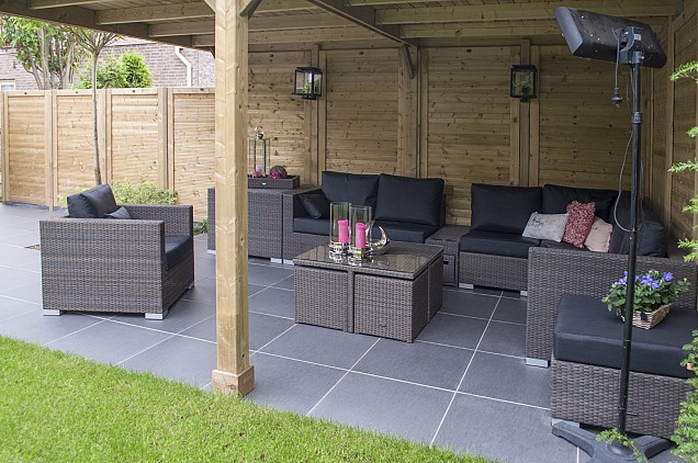 Keramische tegel 60x60x2 cm Ardesia Nero