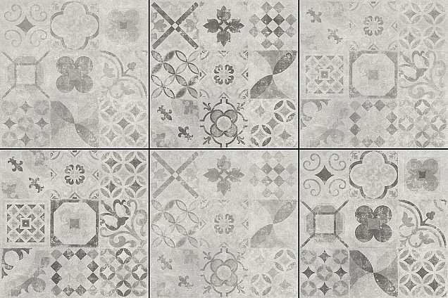 Cerasun Pisa Decor Grigio 60x60x4 cm