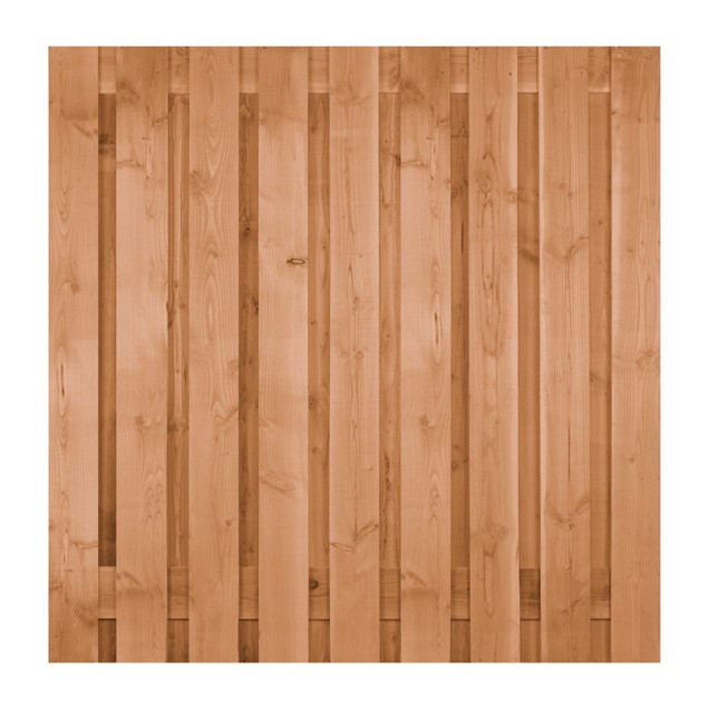 Douglas plankenscherm ruw voor betonpalen 180x180 cm